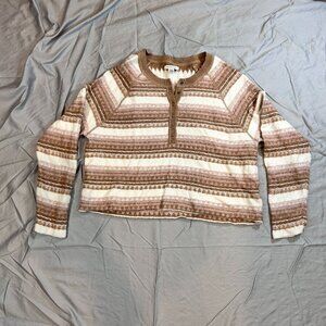 American Eagle Women's 1/4 Button Sweater Size Small